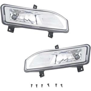 Fog Lights Compatible with 2020 2021 2022 2023 2024 Nissan Versa Halogen Fog Lights Left & Right Side