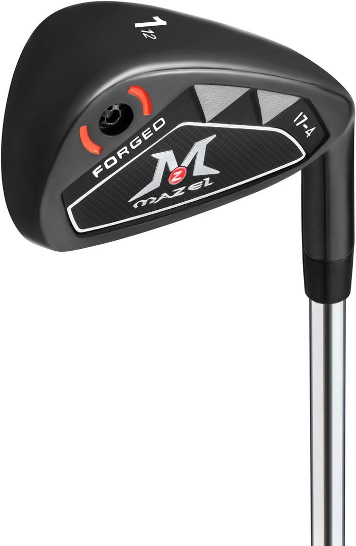 MAZEL Men Golf Iron Set (9PCS) Pitching Wedge,Sand Wedge with Steel Shafts for Right Handed Golfers, Style Name: 1 Iron