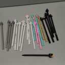 cute cat gel pens,fun kawaii pens set,Animal black ink pens for kids office school supplies,12-Styles ( 24count)