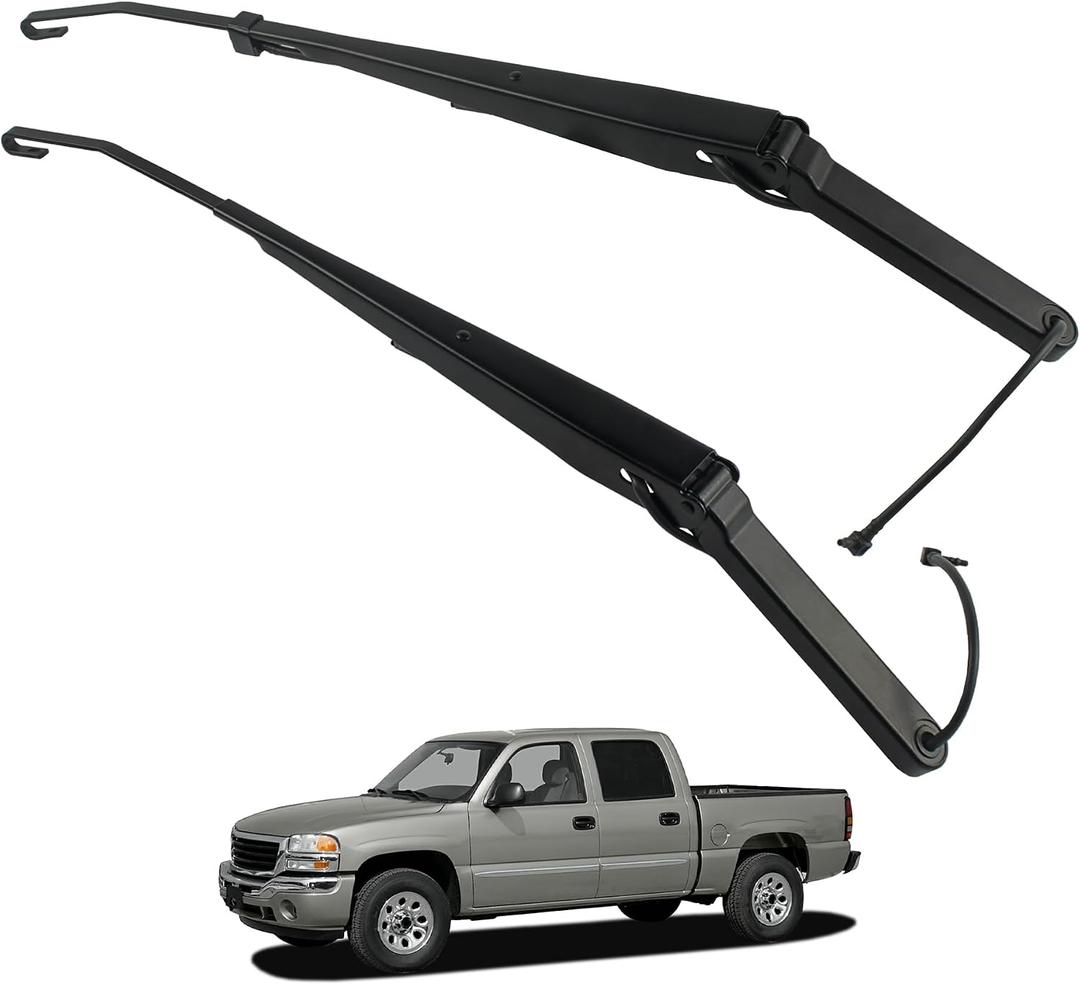 42694 42547 1 Pair Front Windshield Wiper Arm Compatible With 2002-2007 Cadillac Escalade ESV Chevrolet Silverado 1500 2500 3500 Tahoe GMC Sierra 1500 2500 3500 Yukon Replaces 15829647