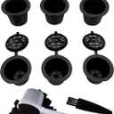Nespresso Capsules Refillable - Reusable Coffee Pods For Nespresso Cups - OriginalLine Compatible - Pack of 6