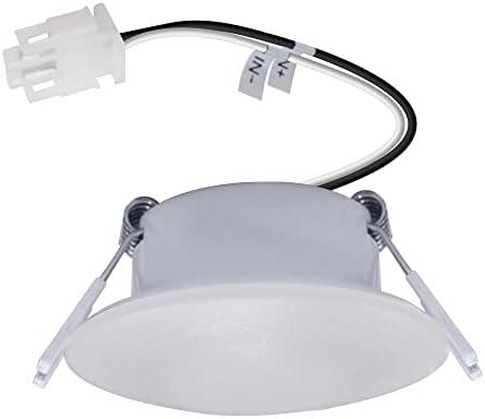 Facon 3Inch LED RV Puck Light with Quick Connector, DLFST3-008-MC/RVR3L-MC, Full Aluminum Recessed Mount Down Light, 12V Interior Light for RV Motor-Homes Camper Caravan Trailer Boat