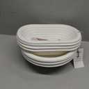 6pcs Round and Oval Pulp Bread Proofing Basket Sourdough Banneton Brotform Bread Baking Supply with Storage Bag 30pcs Disposable Non-Woven Liners for Professional Homemade Bread (3pcs 11 inch Oval + 3pcs 10 inch Round)