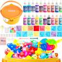 ARTPAR Magic Water Elf Toy Kit - Aqua Fairy DIY Craft Set with 20 Magic Gels & 16 Molds - Create Your Own Squishy Water Pets - Fun STEM Art Activity for Kids-Festival Birthday Gift for Boys Girls