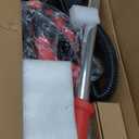 Drywall Sander, 2025 Upgraded 8-Amp Popcorn Ceiling Removal Tool with 7 Variable Speed 800-1800RPM, Drywall Sander with Vacuum Dust Collector with Extendable Handle, LED Light, 12pcs Sanding Discs,Red