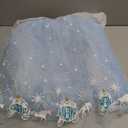 iTVTi Girls Princess Dress Kids Halloween Carnival Party Cosplay Costume Toddler Puffy Sleeve Blue Fancy Outfit, Size 120