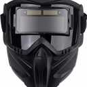 Auto-Darkening Welding Helmet, True Color Large Viewing Screen Welding Mask with Adjustable Headband, 0.1ms Fast Darkening, UV/IR Protection, Breathable Vent System for TIG MIG ARC Welding Grinding