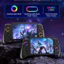 Fasceote Wireless Switch Controller for Nintendo Switch/OLED/Switch 2, Rechargeable Pro Controllers with 15 Lights Color, Retractable One-piece Handheld Control with Hall Effect Joysticks,Turbo, Dual Vibration
