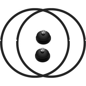 1075 09907 Pressure Canner Sealing Ring & Automatic Air Vent, Cooker Sealing Ring for Presto In Box Pressure Canner Cooker CA16, CA16H & 21 Qt, with Automatic Air Vent 9911 (2 Pack)