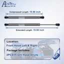Front Hood Struts Shocks Lift Supports Gas Spring Compatible with 2002 2003 2004 2005 2006 2007 2008 2009 2010 Dodge Ram 1500/2500/3500/4500/5500 Pack of 2 PCS Replaces 55276321AA SG314036 4364