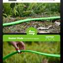 RAINPOINT Sprinkler Hose with Holes 50FT, Flat Soaker Hose with Stakes, Lightweight Water Irrigation Sprinklers System for Garden, Lawn and Yard