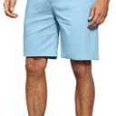 Janmid Men's Linen Casual Classic Fit Short Drawstring Summer Beach Shorts with Pockets, 2XL