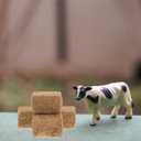 10 x Veemoon 4pcs Mini Hay Bales Miniature Straw Bales Decoration Dollhouse Haystack Scene Decor Table Hay Haystack Ornament Western Farm Craft Accessories for Dollhouse Fall Harvest Scene (2 * 2 * 3CM)