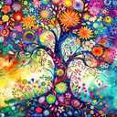 5D Diamond Painting Kits for Adults, Colorful Tree of Life Diamond Art Kits for Adults Beginner, DIY Full Drill Gem Art Paint by Diamonds Dots Crafts Kits for Home Decor 13.7x13.7Inch