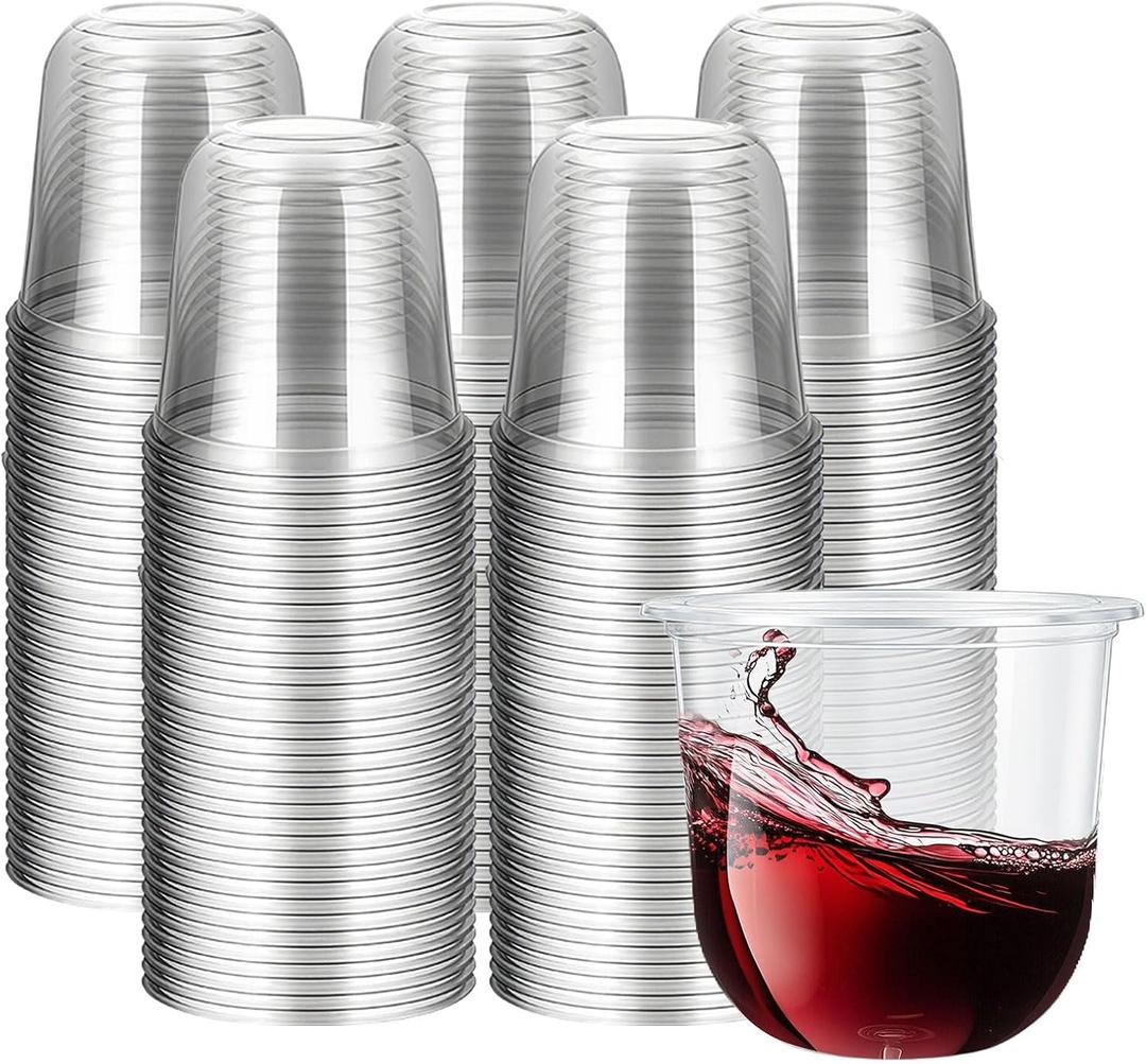 500 Stemless Cups 12 oz Clear, Large