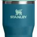 STANLEY IceFlow 2.0 Flip Straw Tumbler with Handle 30 oz | Twist On Lid and Flip Up Straw | Leak Resistant Water Bottle | Insulated Stainless Steel | BPA-Free | Coastal Teal
