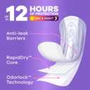 Always Discreet Adult Incontinence Pads for Women, Drier, 6 Drop Long Length, Extra Heavy Absorbency, Pads for Bladder Control Management, Bladder Leaks, & Postpartum Pads, 60ct