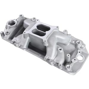 7561 53026 Aluminum Dual Plane BBC Air-Gap Intake Manifold Compatible with Chevy Big Block 1966-2000 396 402 427 454 V8 Engine