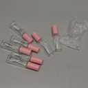 COSIDEA 7 pcs 15ml Pink Empty large size lip gloss tubes S-shaped lipgloss tube bottles for coconut oil liptin refill
