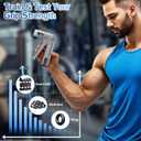 2 x Hand Grip Strength Trainer Kit - Hand Gripper Training Set with Adjustable Resistance 2 Finger Stretchers Extenders Finger Exerciser Forearm Workout Ring Exercise Equipment Accessories Gray