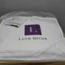 Lush Decor Avon Comforter Set, 3 Piece Set, King, White - White Comforters King Size Comforter - Ruffled Bedding Set - Vintage Coquette Decor