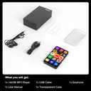 144GB MP3 Player with Bluetooth and WiFi, 4" Full-Color Touch Screen MP3 Music Player with Spotify, Pandora, YouTube, Amazon Music, Libby, Android Mainstream Media MP4 Player for Kids, Black