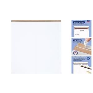 BOX USA StayFlat Envelope 12.75"L x 15"W 100-Pack for Keeping Photos, Documents & Artwork Protected During Mailing and Shipping