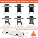 QuliMetal 15.3" Flavorizer Bars for Weber Spirit E210, E220, S210, S215, Spirit 200 & GS4 Spirit II E210, Spirit II E220 Gas Grills with Front Control, Stainless Flavorizer Bars for Weber 7635 67045