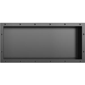Shower Niche SMC Material 12X28Outside 14x30 in Niche for Shower Wall Shower Niches Ready for Tile Shelf Black, Inner Size: 12x28 Inch and Outer Size: 14x30 Inch