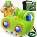 Dinosaur Toys for Boys Age 3-12 Kids Binoculars, Dinosaur Binoculars with Compass & Bird Watching Manual,3 4 5 6 7 8 9 10 11 12 Year Old Boys Toys, Outdoor Camping Exploration (Green)