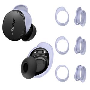 [3 Pairs] Ear Tips Covers for New Bose QuietComfort Earbuds, Sport Anti-Slip EarTips Silicone Anti Scratches Replacement Ear Covers Earbuds Accessories (Purple)
