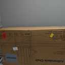 Folding Adirondack Chair, HDPE All-Weather Fire Pit Chairs, Plastic Adirondack Chairs with 2 Cup Holder, Outdoor Lawn Chair for Patio Garden (Red)