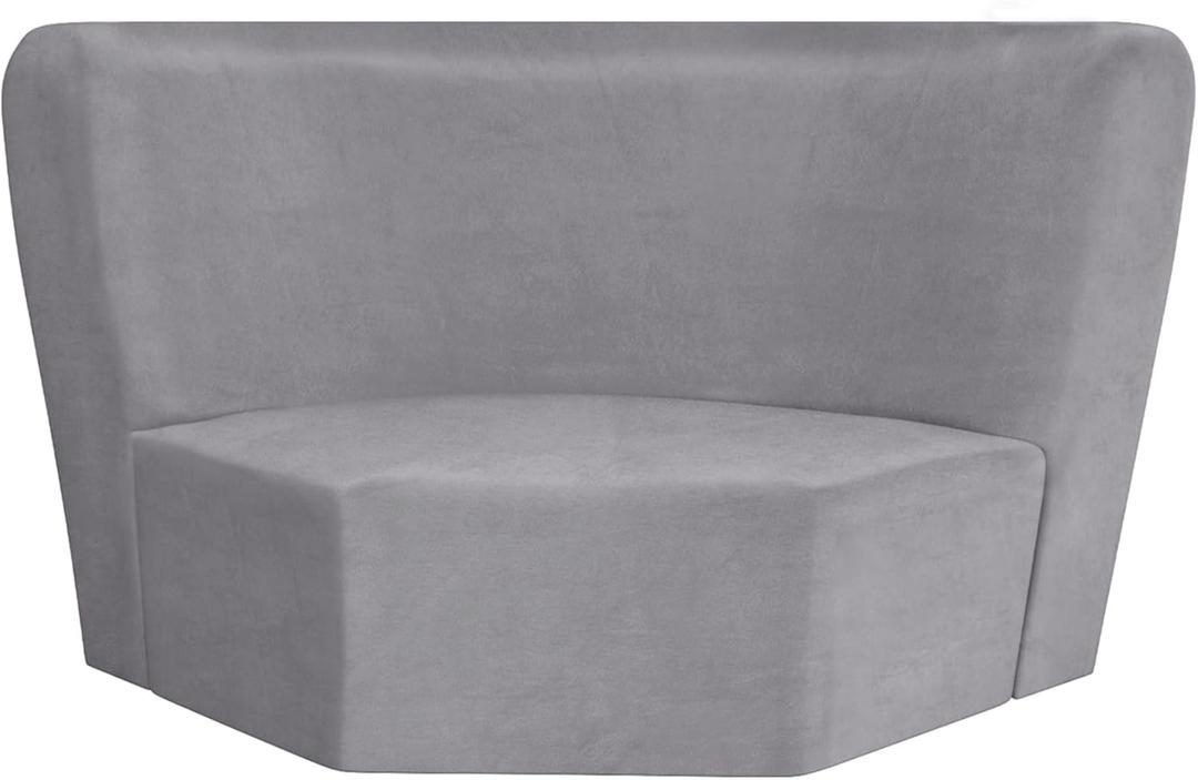 Corner Couch Cover, Stretch Velvet Corner Sofa Cover for L Shape Sectional Recliner Couch Reclining Sofa Additional Seat, Furniture Protector Slipcover with Elastic Bottom