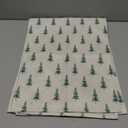 Artoid Mode Beige Xmas Tree Christmas Table Runner, Seasonal Winter Kitchen Dining Table Decoration for Home Party Decor 13x72 Inch