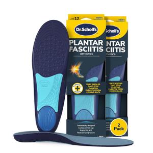 Dr. Scholls Plantar Fasciitis Relief Orthotic Insoles for Men - The Only Proven Insole to Stop Plantar Fasciitis from Coming Back, Immediately Relieves Pain, Heel Spurs, Arch Support Inserts Dr. Scholls Plantar Fasciitis Relief Orthotic Insoles for Men - The Only Proven Insole to Stop Plantar Fasciitis from Coming Back, Immediately Relieves Pain, Heel Spurs, Arch Support Inserts
