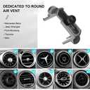 Car Cell Phone Holder Mount for Jeep Wrangler (2007-2024) JL JK 4XE Gladiator (2020-2024) Rubicon Sahara JKU Sport S Mojave X Accessories Circular Air Vents Cellphone Mobile Phone Stand Mini Cooper