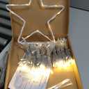 FUNIAO (New Christmas Decoration Lights, 320 LED Waterfall Christmas Tree Lights with 12" Star Topper, 8 Modes Indoor Outdoor String Lights for Yard, Party, Home, Holiday (Warm White)