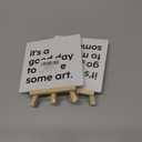 2 x Painting Gifts for Women Men, Birthday Christmas Gifts for Artist Art Lover Students Painter, Art Lover Artist Birthday Gifts for Teacher, Artist Decor Sign, Good Day