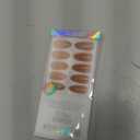 BTArtbox Press On Nails Almond - Press On nails with 3D Gold Lines Design, Medium Glue On Nails with Nail Glue, Gold Swirl Stick On Nails in 15 Sizes, Radiant Ribbons