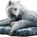 Arctic Wolf Guardian of The North Lisa Parker Figurine 7.75" H