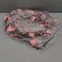 Valentine's Day Glitter Garland with 30 Fairy Lights 4.5ft Pip Berry Cherry Blossom Garland LED Christmas Lights for Valentine's Day Wedding Party (Pink)