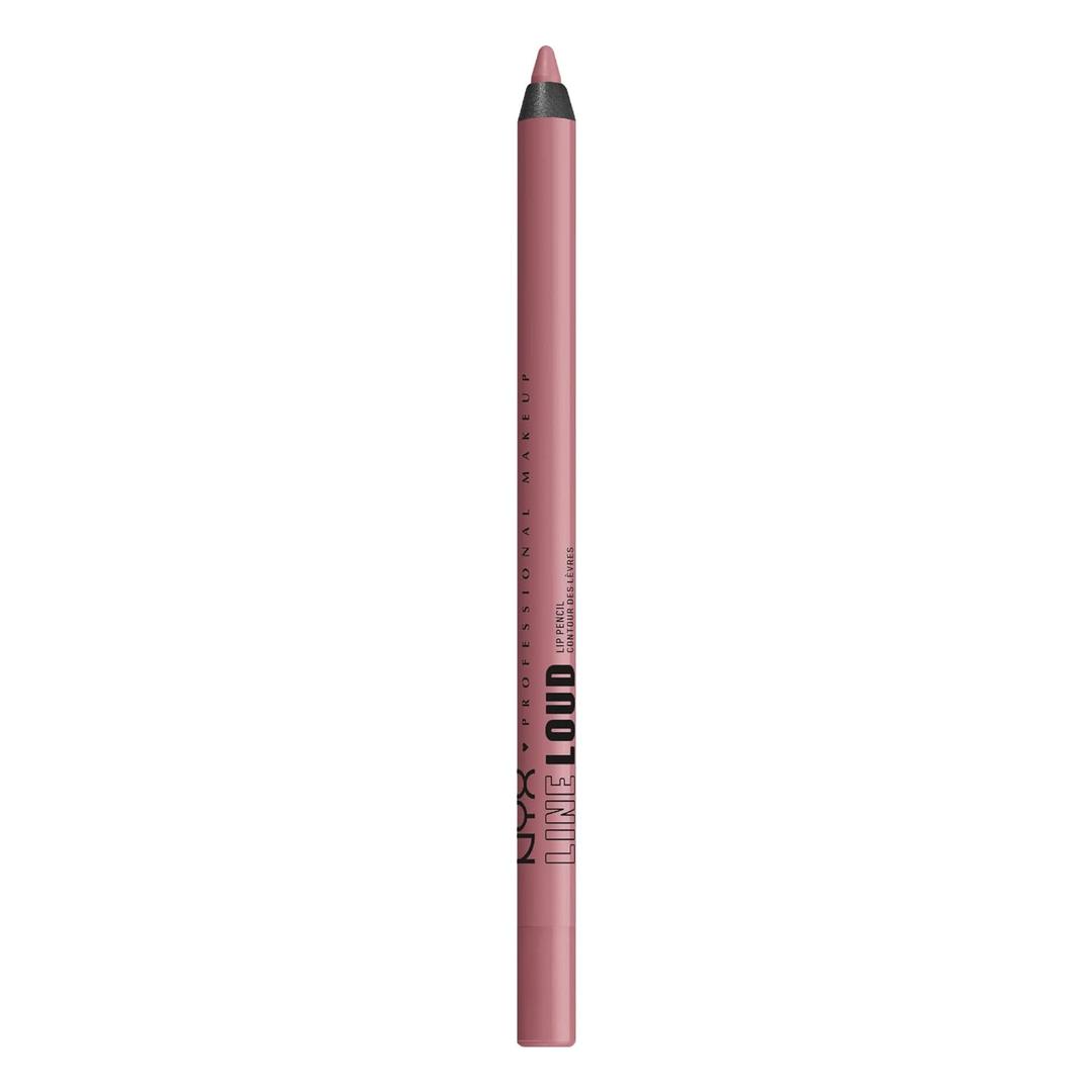 NYX Professional Makeup Line Loud Lip Liner, Longwear and Pigmented Lip Pencil with Jojoba Oil & Vitamin E - Fierce Flirt (Light Mauve Pink) (0.04 Ounce (Pack of 1))
