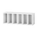IOTXY DIY Modular Cubby Bookcase - Stackable 3-Cube Open Bookshelf, White | Enjoy DIY Fun, Free Combination, CubeXY Customizable Expandable Shelving Units, Fits 11-inch Fabric Storage Bin Organizer