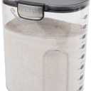 ProKeeper+ by Progressive International Clear Plastic Airtight Food Baker's Kitchen Storage Organization Container Canister Set with Magnetic Accessories (Flour 4-Quart)