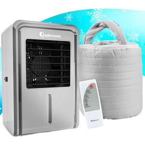 Adamson B10 Gray Bed Cooling System - Twin 75 L x 39 W - Water Bed Cooler Ideal for Hot Sleepers - 100% Cotton Mattress Cooling Bed Pad for Night Sweats - 5-Year Assurance