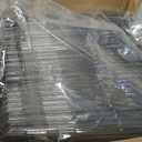 Bluesky Square Salad Bowl Lids - Small - Clear - Plastic - Case of 50 - For Food Storage & Container Covering