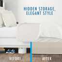 Fresh Ideas Classic 14 Drop Length, Pleated Styling Bedding Tailored Bedskirt, King, Ivory, FRE20114IVOR04
