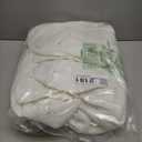 TWODRAPES Natural Pinch Pleated Linen Curtains 126 Inches Long 2 Panels for Living Room Bedroom Memory Training Shaped Semi Sheer Pleat Drapes Hooks Rings Light Filtering Window Curtain 40x126