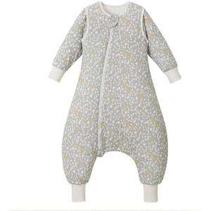 Nivolltha Super Soft Removable Long Sleeve 2.5 TOG Sleep Sack with Legs, 100% Cotton Winter Toddler Sleeping Sack with Feet, Graphic, Size S
