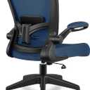 FelixKing Office Chair, Ergonomic Desk Chair Breathable Mesh Chair with Adjustable High Back Lumbar Support Flip-up Armrests, Executive Rolling Swivel Comfy Task Computer Chair for Home Office